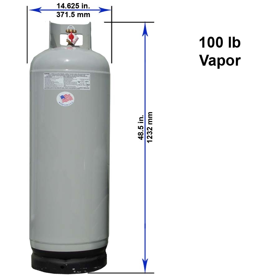 Propane Tank, 100# (20 gal.)/ Refill Before Return - 1